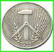 REPUBLICA DEMOCRATICA DE ALEMANIA ( DDR )  MONEDA DE 5 PFENNING AÑO - 1953 - CECA - E -  - MONEDA DE 19 Mm  EMBLEMA AL - 5 Pfennig