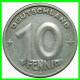 REPUBLICA DEMOCRATICA DE ALEMANIA ( DDR ) 2 MONEDAS DE 10 PFENNING AÑO -  1949 - 1950 - CECA - A - 10 Pfennig
