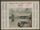 CALENDRIER ALMANACH DES POSTES 1945 Illustré D'un Tableau La Loire à Orléans Voir Suite - Grand Format : 1941-60