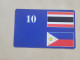 ISRAEL-(ISR-SAMPLE-0064)-FLAG-THAILAND+PHILIPPINES-(29)(10₪)-(SAMPLE-CARD)-good+1card Prepiad Free - Israel