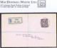 Ireland 1922-23 Watermark Se 9d Arms On M F O'Donnell Registered First Day Cover BAILE ATHA CLIATH 26 OC 23 - FDC