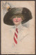 Artiste-CPA Clarence F. Underwood. 1917. Très Jolie Femme En Chapeau.  - Underwood, Clarence F.