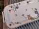 Ancien Plat à Cake Porcelaine Haviland Décor Fleurs Vintage - Other & Unclassified