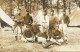 Photo De Groupe Au Camp De Fontainebleau, Près Des Tentes - Carte De 1908 - Personen