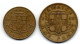 JAMAICA, Set Of Two Coins 1/2, 1 Penny, Nickel-Brass, Year 1963, 1958, KM # 36, 37 - Jamaica