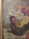 Delcampe - Huile Sur Carton Signée "Nature Morte Au Bouquet De Fleurs " Cadre Bois Doré Datée 1936 - Oils