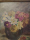 Delcampe - Huile Sur Carton Signée "Nature Morte Au Bouquet De Fleurs " Cadre Bois Doré Datée 1936 - Oils