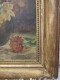 Delcampe - Huile Sur Carton Signée "Nature Morte Au Bouquet De Fleurs " Cadre Bois Doré Datée 1936 - Oils