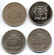 JAMAICA, Set Of Four Coins 20 Cents, Copper-Nickel, Year 1969-84, KM # 48, 55, 69, 120 - Jamaique