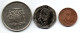 JAMAICA, Set Of Three Coins 25 Cents, Copper-Nickel, Copper, Year 1987-95, KM # 49, 147, 167 - Jamaique