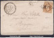 FRANCE EMPIRE N° 28A SUR LETTRE POUR RIGUEPEU GC 3139 RIGUEPEU GERS + CAD PERLÉ DU 28/02/1869 ERREUR RIQUEPEU RR - 1863-1870 Napoléon III Con Laureles