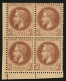 VARIETE "BOULE Sous Le Cou" Dans Un Bloc De 4 Du 2c (n°26b) Neuf *. Variété Rare De La Case 141. Certificat CALVES 2005. - 1863-1870 Napoleon III With Laurels