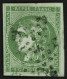 5c BORDEAUX Vert (n°42B) Obl. ETOILE De PARIS (Rare Sur 5c). Signé CALVES. TB. - 1870 Emission De Bordeaux