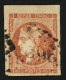 40c BORDEAUX Nuance ROUGE (n°48j) TTB Margé Obl. GC. Trace De Pli. Nuance Trés Rare. Cote 2500€. Signé SCHELLER. TTB. - 1870 Ausgabe Bordeaux