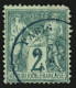 2c Sage Vert Type I (n°62) Obl. PARIS En Bleu.  Cote 340€++. TTB. - 1876-1898 Sage (Type II)