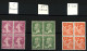 VARIETES - Bloc De 4 Neuf ** : N°174 (Nez Cassé), N°190 (C Manquant), N°655 (O Cassé). Superbe. - 1903-60 Semeuse A Righe