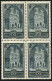 3F CATHEDRALE DE REIMS Type II (n°259a) Bloc De 4 Neuf **. Cote 1400€. Superbe. - Autres & Non Classés