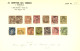 OBLITERATIONS Rares Sur Type SAGE - Sélection 88 Timbres Montés Sur Anciennes Feuilles De VENTES ROUMET Et ROBINEAU De 1 - 1849-1876: Klassik