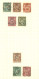 OBLITERATIONS Sur Type SAGE - Lot De 84 Timbres Montés Sur Feuilles. Nombreuses Oblitérations De Couleur. A Voir. TTB. - 1849-1876: Klassieke Periode