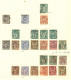 OBLITERATIONS Sur Type SAGE - Lot De 84 Timbres Montés Sur Feuilles. Nombreuses Oblitérations De Couleur. A Voir. TTB. - 1849-1876: Classic Period