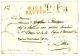 CORSE : 1820  Rare Cursive 19 Cervionne / BASTIA En ROUGE Au Verso + P.19.P BASTIA Rouge Sur Lettre PURIFIEE Ss Texte Po - 1801-1848: Precursors XIX