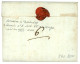 MONTARGIS Rouge (Lenain 2a) + PORT PAYE Encadré Rouge (Lenain 3) Sur Lettre Sans Texte Mais Daté (19 Juil 1781). Indice  - 1701-1800: Voorlopers XVIII