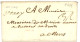 NORD : 1699 "DOUAY" Manuscrit Sur Lettre Avec Texte Pour MONS (BELGIQUE). Indice 21. Superbe. - ....-1700: Vorläufer