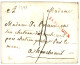 PUY DE DOME : 1791 ISSOUDIN Rouge (Lenain2) Sur Lettre Avec Texte Daté "CHATEAUROUX !". Indice 20. TTB. - 1701-1800: Voorlopers XVIII