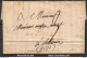 FRANCE MARQUE POSTALE ROUGE 44 X 8 MM 31 L'ISLE JOURDAIN GERS A DESTINATION DE LECTOURE DE 1818 - 1701-1800: Précurseurs XVIII