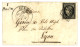 1849 20c (n°3) TTB Margé + Cursive 1 PONCIN + T.13 CERDON Sur Lettre Avec Texte. Superbe. - 1849-1850 Ceres
