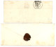 1871 1c (n°25) Bande De 5 + N°37 Obl. T.17 AVALLON Pr AUXERRE + 1855 N°13 Obl. GRILLE Lettre PARIS. TTB. - 1863-1870 Napoleon III With Laurels