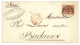 1882  Rare Cachet D' Entrée URUGUAY BORDEAUX + URUGUAY 10c Sur Enveloppe Pour BORDEAUX. TTB. - Correo Marítimo