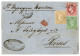 1872 5c Empire (n°35) + 80c (n°32) + 15c CERES (n°59) Obl. GC 5118 + YOKOHAMA Bau FRANCAIS Sur Lettre Pour La FRANCE. Af - 1849-1876: Klassik