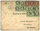 1878 CERES 5c (x10) + 10c (x3) Obl. YOKOHAMA Bau FRANCAIS Sur Enveloppe (Double Port) Pour La FRANCE. Des Défauts Mais A - 1877-1920: Semi-Moderne