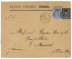 1878 SAGE 10c + 25c Obl. YOKOHAMA Bau FRANCAIS Sur Enveloppe Pour La FRANCE. Rare. Superbe. - 1877-1920: Période Semi Moderne