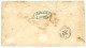 ALEP Via SMYRNE : 1864 10c (n°21) + 40c (n°23) Obl. GC 5098 + AMYRNE TURQUIE + Grand Cachet Bleu JOSEPH E HAVA / ALEP SY - 1849-1876: Klassik