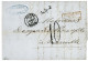 GALLIPOLI : 1853 Rare Cursive GALLIPOLI + SMYRNE TURQUIE Sur Lettre Avec Texte Daté "ANDRINOPLE" Pour MARSEILLE. Signé B - 1849-1876: Période Classique