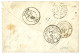 JERUSALEM : 1878 25c SAGE Obl. JAFFA SYRIE + CROIX POTENCEE De JERUSALEM Sur Enveloppe Pour La FRANCE. Exceptionnel Avec - 1877-1920: Période Semi Moderne