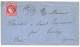 SUEZ : 1874 80c CERES Obl. GC 5015 + SUEZ Bau FRANCAIS Sur Enveloppe Pour La FRANCE. Superbe. - 1849-1876: Période Classique