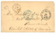 1863 Grand Cachet ETABLISSEMENTS DU GABON GABON En Bleu + N.Y 30 BR. PKT OR U.S 46 NOTES + Taxe 27 Sur Enveloppe Poue Le - Andere & Zonder Classificatie