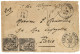 1889 COLONIES GENERALES Paire 25c Obl. LIBREVILLE GABON + "Voie PORTUGAISE" Sur Enveloppe RECOMMANDEE Pour PARIS. Verso, - Andere & Zonder Classificatie