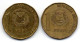 DOMINICANA, Set Of Two Coins 1 Peso, Copper-Zinc, Year 1991, 1993, KM # 80.1, 80.2 - Dominicaine