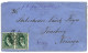 "ARGENTINA To NORWAY" : ARGENTINA  16c Pair Canc. BUENOS AIRES On Envelope To TÖNSBERG (NORWAY). Very Rare Destination.  - Autres & Non Classés