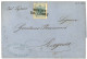 AUSTRIA : 1856 9k Canc. TRIESTE COL VAPORE On Entire Letter To RAGUSA. Superb Quality. - Other & Unclassified