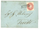 AUSTRIA :1866 5k Canc. CATTARO COL VAPORE On Entire Letter To TRIESTE. Superb. - Otros & Sin Clasificación