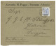 ALBANIA - DURAZZO : 1897 1P Canc. DURAZZO On Commercial Envelope To SWITZERLAND. Vf. - Levante-Marken