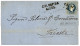 BEYROUTH Via ALEXANDRIA : 1877 10 Soldi Canc. COL. VAP. DA ALESS. On Entire Datelined "BEYROUTH" To TRIESTE. RARE. Super - Levante-Marken