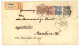 CHINA : 1887 VORLAUFER   2 MARK (v37c) + 10pf (v41) + 20pf (v42) + 50pf (v44)  Canc. KDP SHANGHAI On REGISTERED Envelope - China (kantoren)