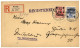 HANKAU : 1914 4c On 10pf + 10c On 20pf Canc. HANKAU + Cachet VIA PEKING / SIBERIA In Blue On REGISTERED Envelope To BERL - China (offices)