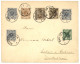 MITLAUFER : 1900 GERMANY 2pf (x3) + 3pf + GERMANIA 3pf + DOA 3pf  + 5pf Canc. DAR-ES-SALAM On Envelope To GERMANY. Vf. - África Oriental Alemana